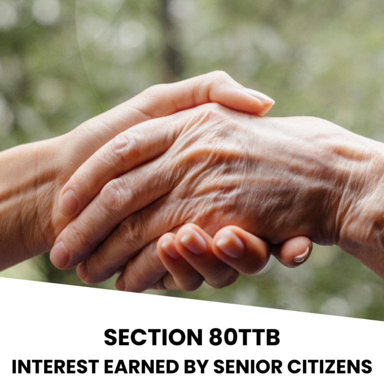 Deduction under Section 80TTB of the Income Tax Act 1961