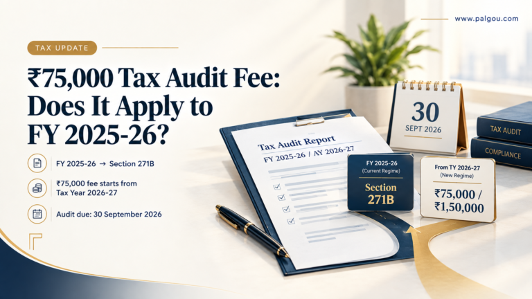 Tax Audit Late Fee FY 2025-26: Is ₹75,000 Applicable or Not for FY 2025-26 (AY 2026-27)